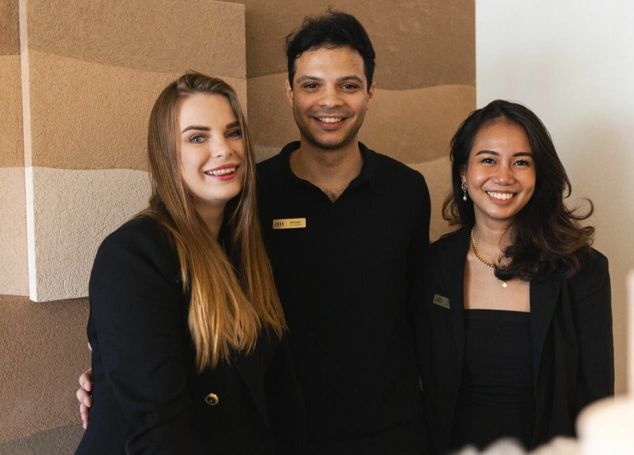 Friendly team at Another Mars, Dubai, Dubai, AE, ready to greet wellness clients with a smile.