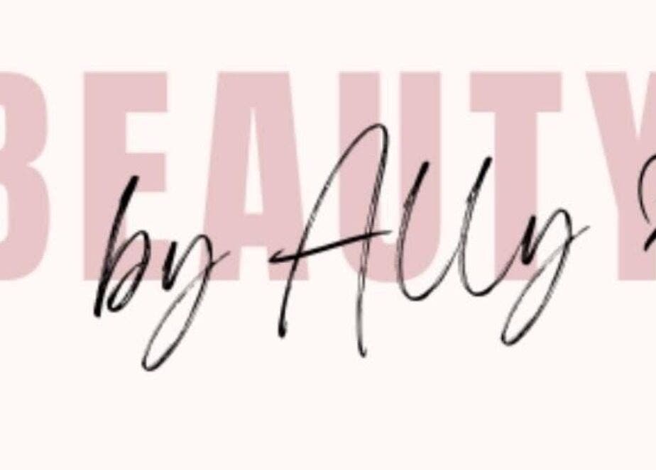 Beauty by Ally logo featuring elegant script, located in Hamilton, Scotland, GB.