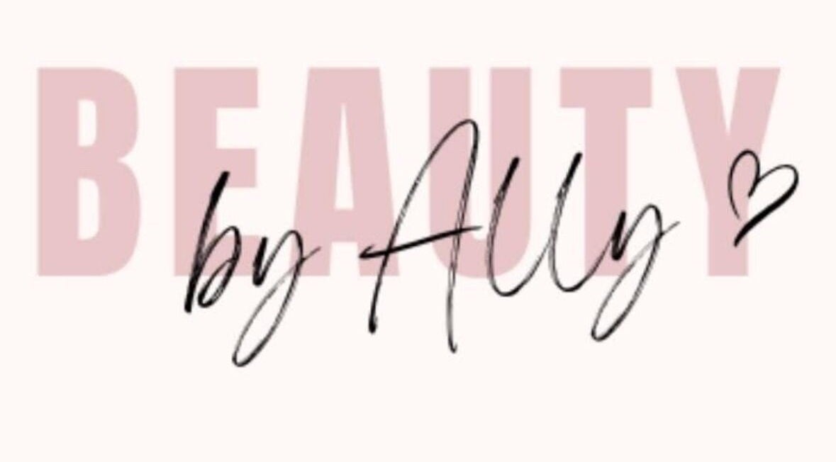 Beauty by Ally logo featuring elegant script, located in Hamilton, Scotland, GB.