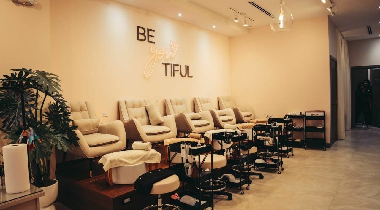 Relaxing pedicure lounge at Isla Salon and Spa, Trincity, Tunapuna/Piarco Regional Corporation, TT.