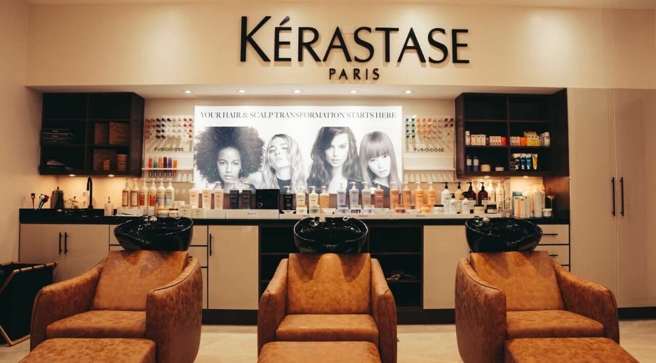 Elegant salon wash station at Isla Salon and Spa, Trincity, Tunapuna/Piarco Regional Corporation, TT.