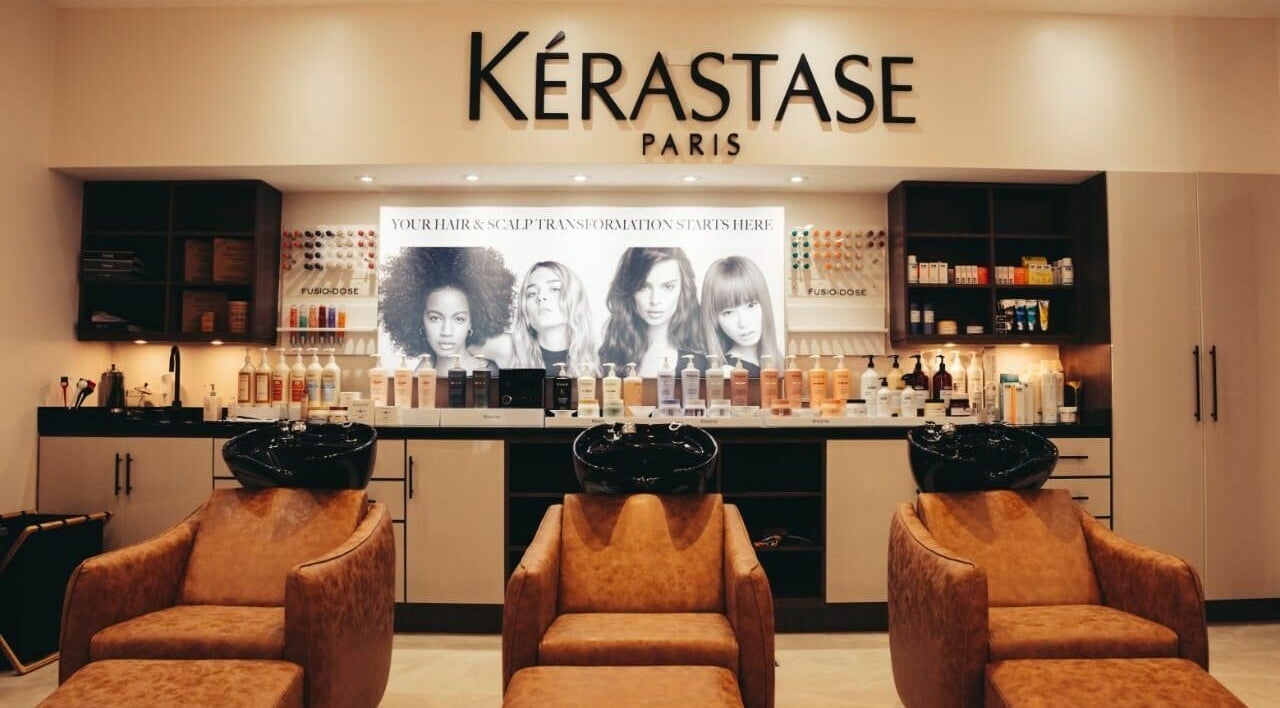 Elegant salon wash station at Isla Salon and Spa, Trincity, Tunapuna/Piarco Regional Corporation, TT.