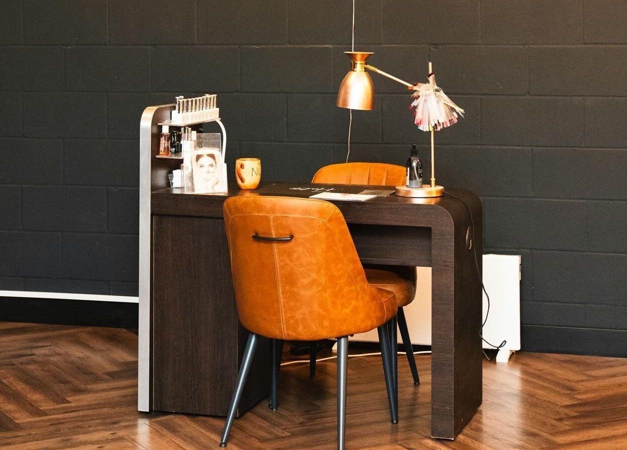 Modern desk at NUYU Hair, Beauty and Aesthetics in Middlesbrough, England, GB, perfect for beauty treatments.