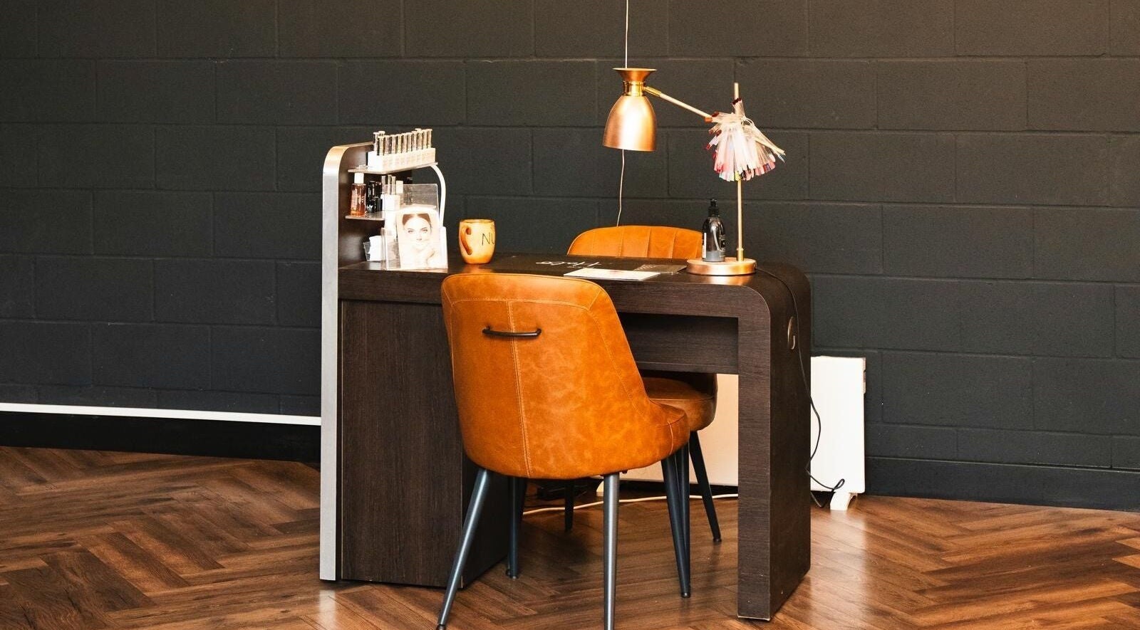 Modern desk at NUYU Hair, Beauty and Aesthetics in Middlesbrough, England, GB, perfect for beauty treatments.