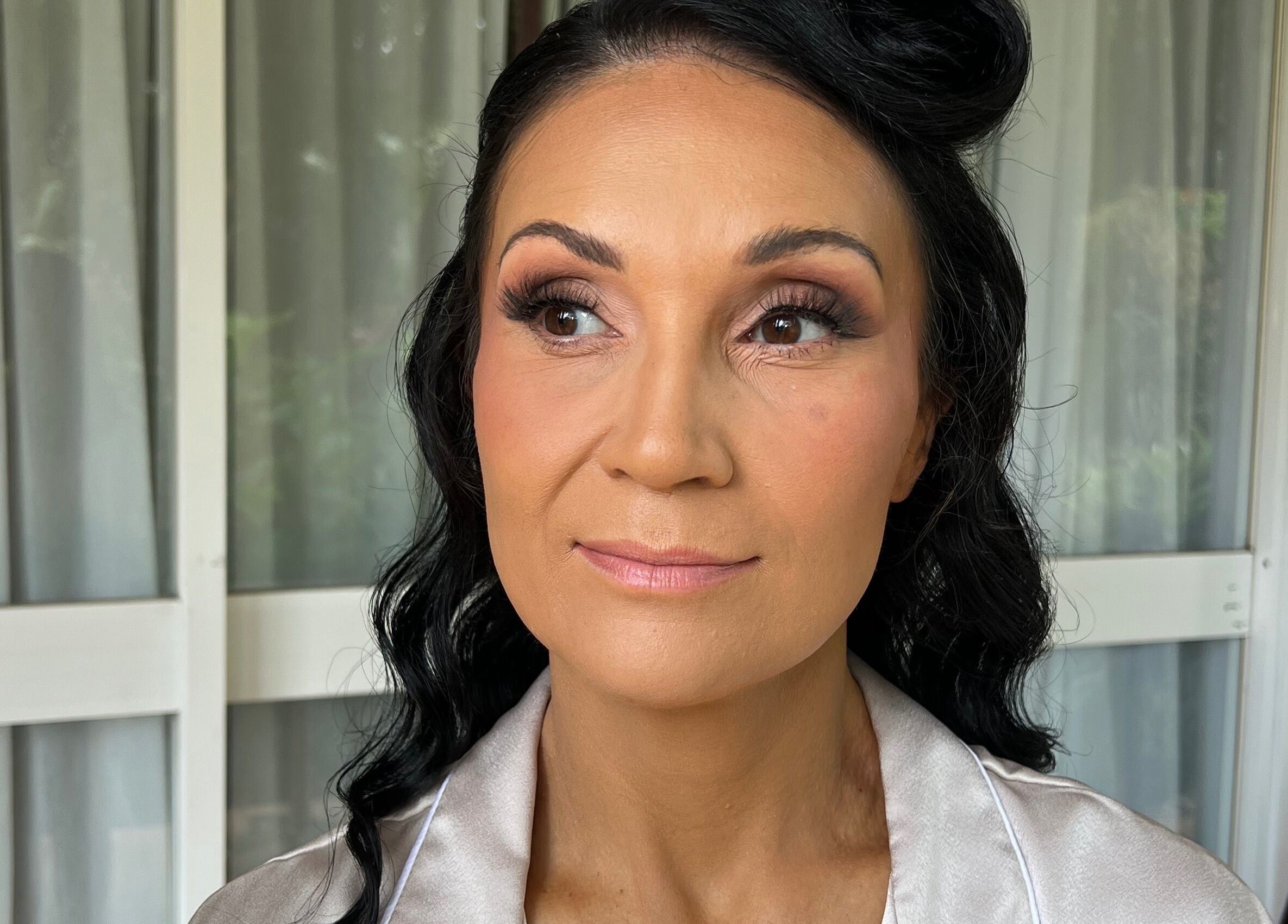 Makeup perfection at The Lux Look, Banyo, Queensland, AU. Elegant eye makeup highlighting natural beauty.