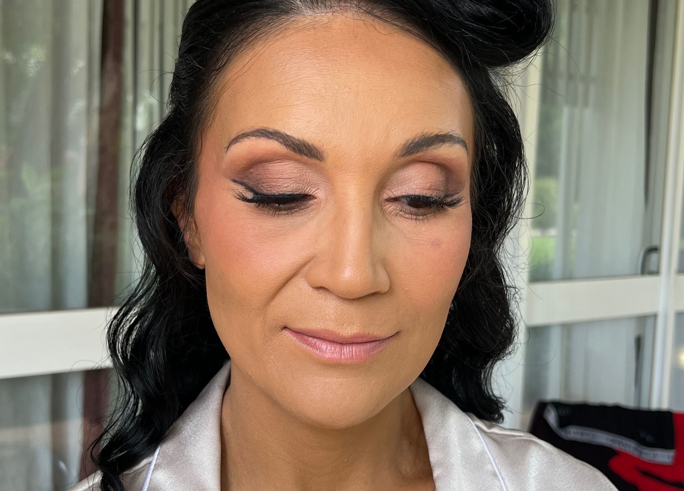 Woman with elegant makeup at The Lux Look in Banyo, Queensland, AU.