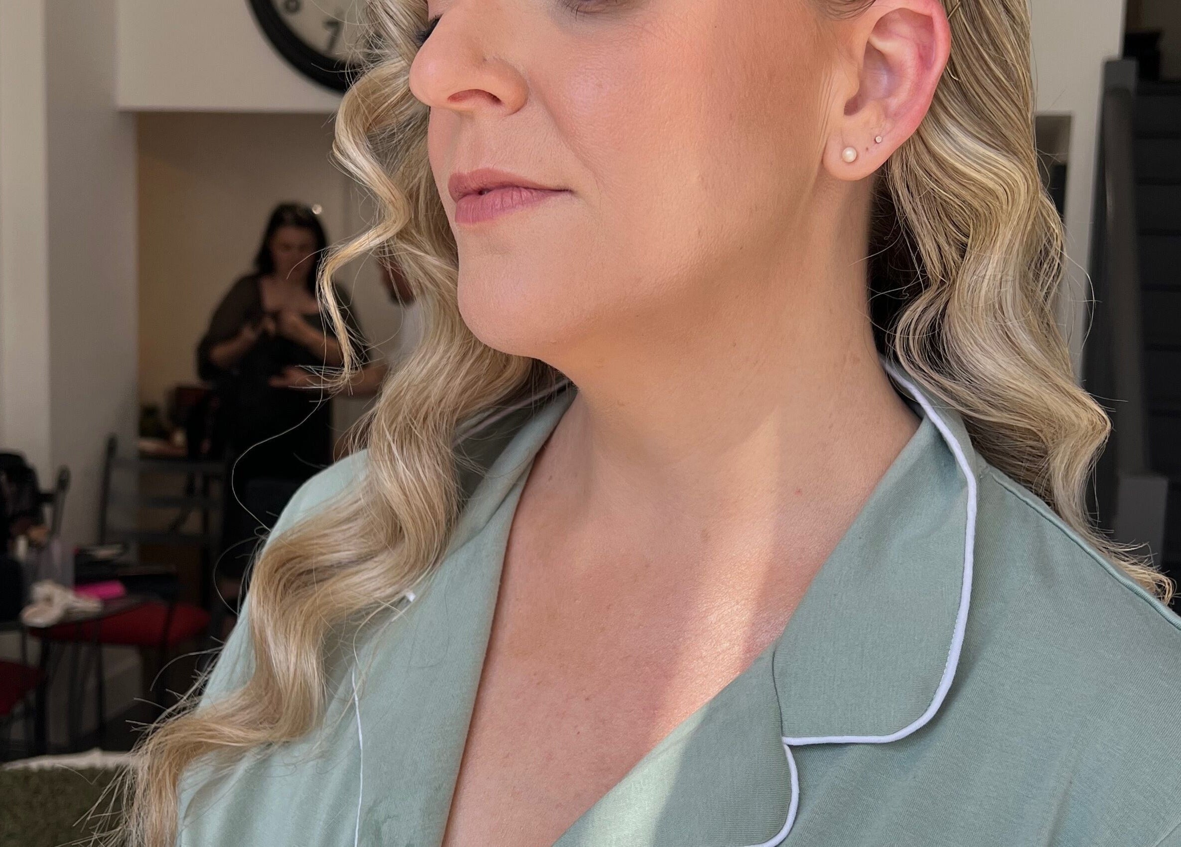 Woman with styled curls at The Lux Look, Banyo, Queensland, AU showcasing expert beauty services.