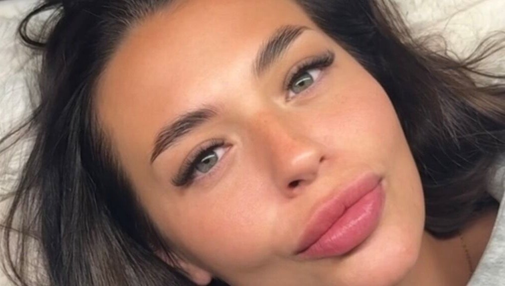 Woman with beautifully styled lashes at Lashabellex in Liverpool, England, GB.