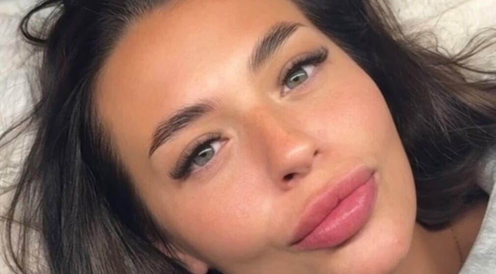 Woman with beautifully styled lashes at Lashabellex in Liverpool, England, GB.