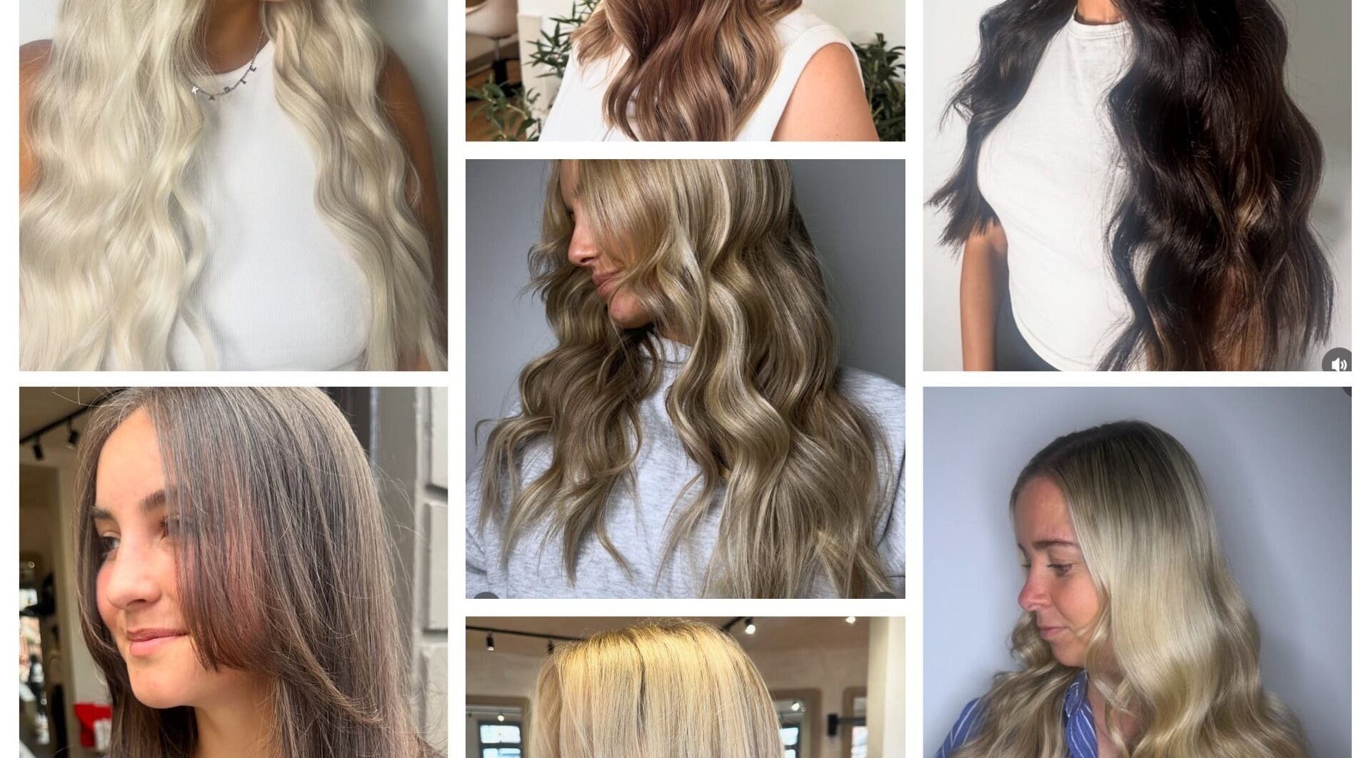 Beautiful hair styles with luscious waves at Lmc Hair, Alloa, Scotland, GB.