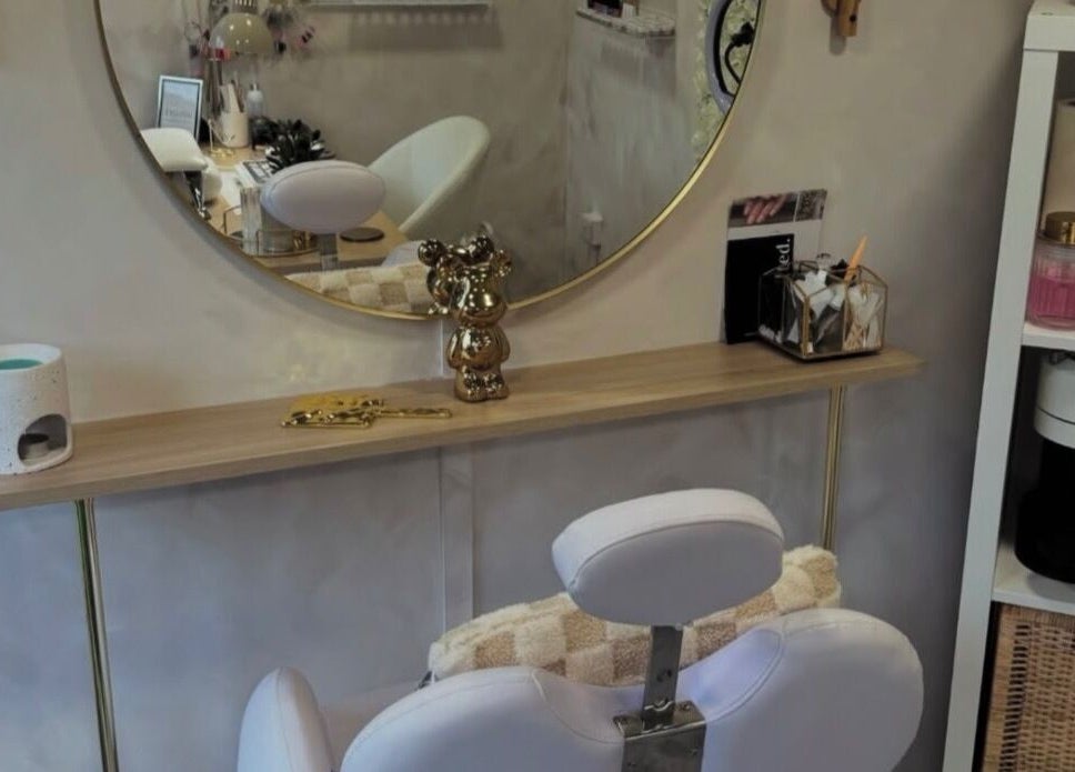 Elegant salon setup at Beauty by CO B, Dronfield, England, GB with a stylish chair and mirror.