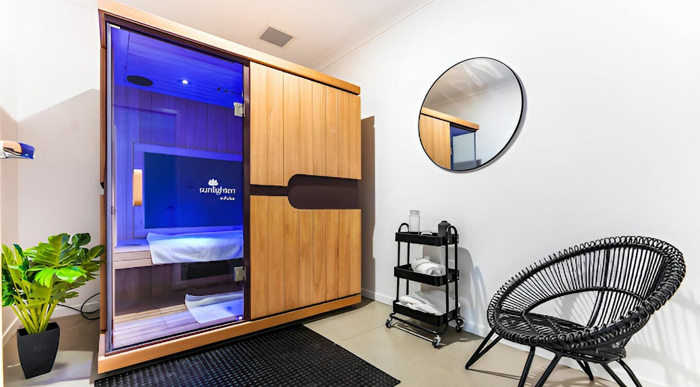 Luxurious sauna room at Complete Body, Toowoomba City, Queensland, AU offering relaxation and wellness.