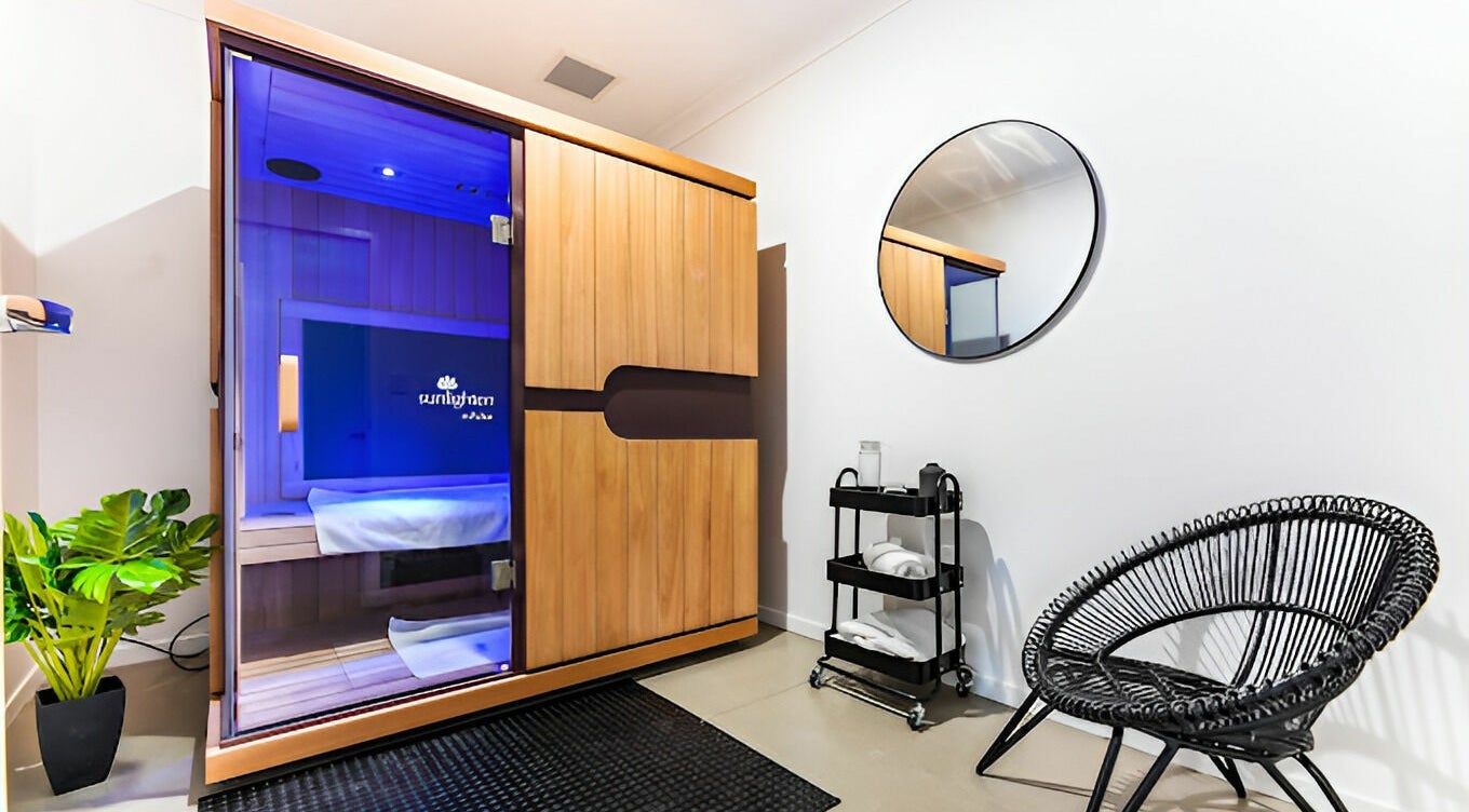 Luxurious sauna room at Complete Body, Toowoomba City, Queensland, AU offering relaxation and wellness.