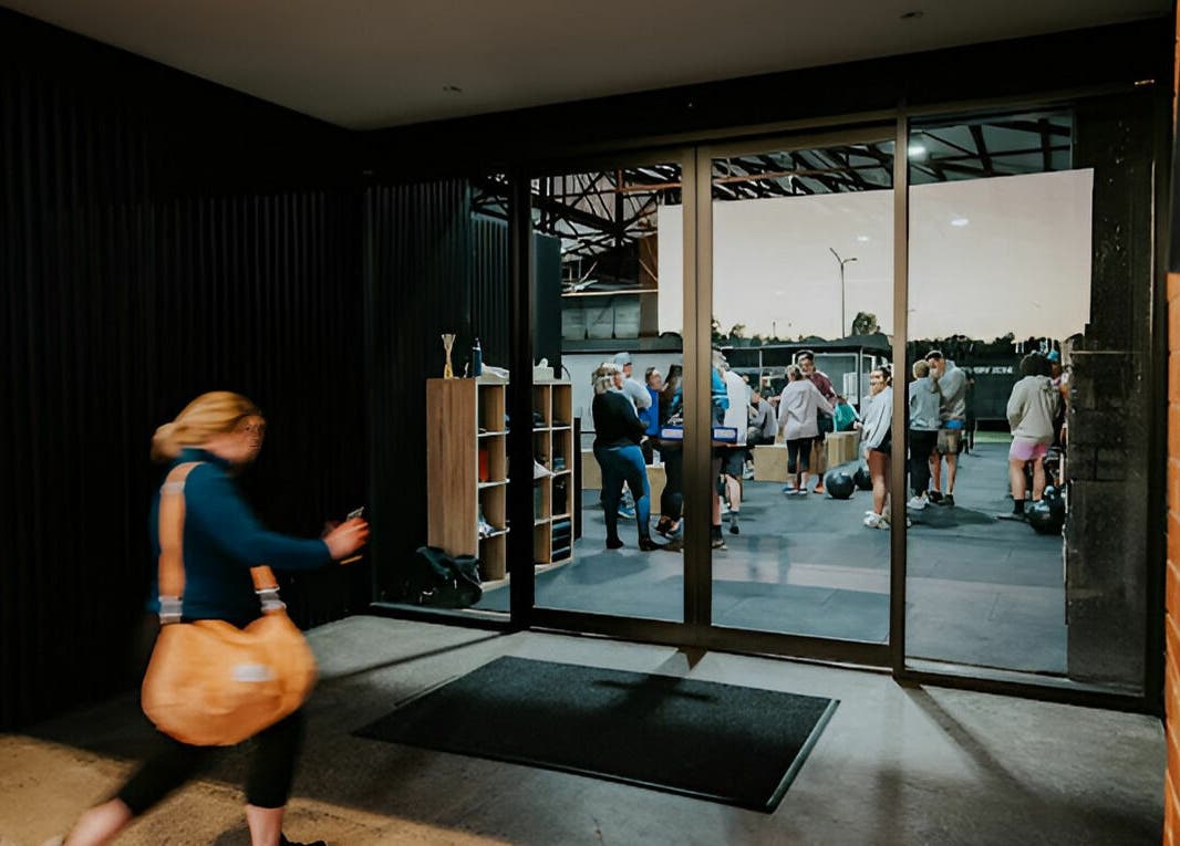 Guests entering Complete Body in Toowoomba City, Queensland, AU, capturing a lively wellness atmosphere.