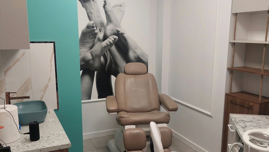 Komfortowy fotel w Medic 4 Foot Profesjonalnie Dla Stóp, Łódź, Łódzkie, PL; relaksacyjna atmosfera.