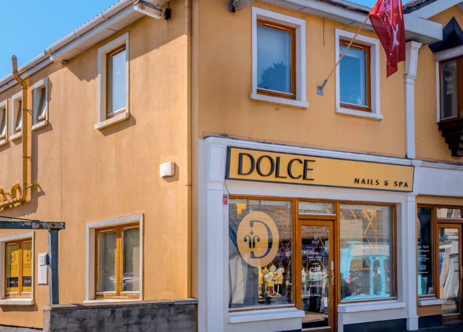 Exterior view of Dolce Nails Naas, located at Naas, IE, showcasing its inviting storefront.