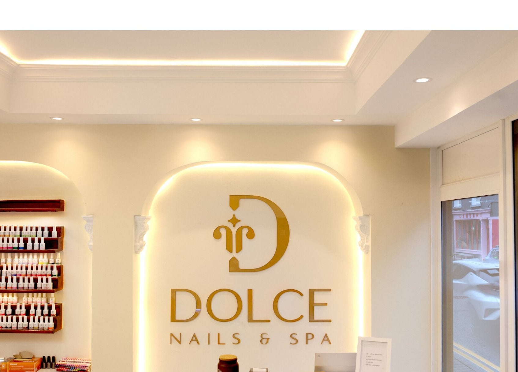 Elegant Dolce Nails Carlow interior featuring stylish decor in Carlow, County Carlow, IE.