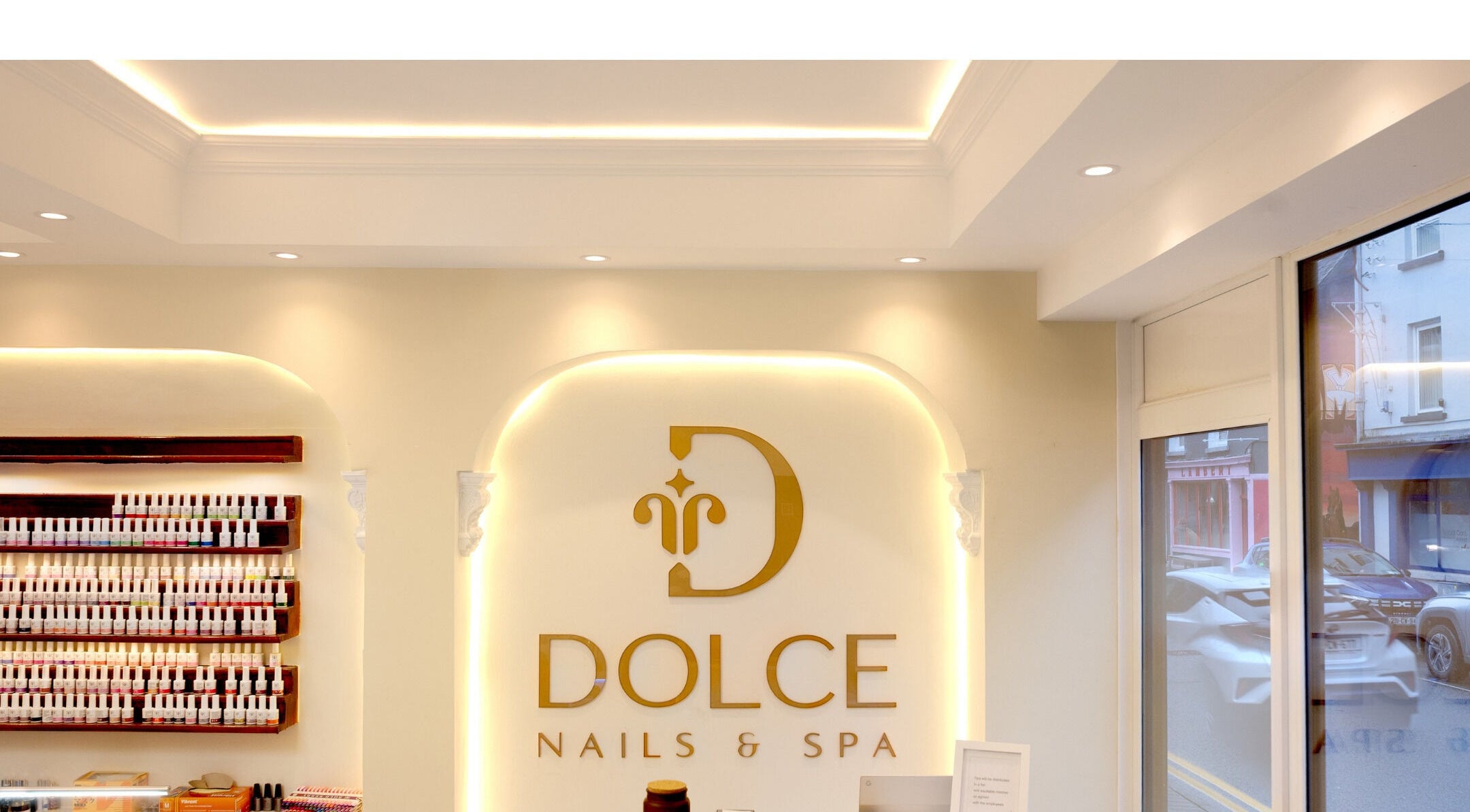 Elegant Dolce Nails Carlow interior featuring stylish decor in Carlow, County Carlow, IE.
