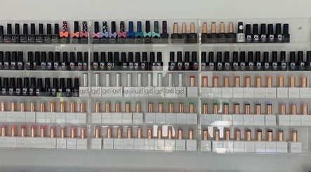 Variety of nail polishes at Beauty Box Studio, Jimboomba, Queensland, AU, showcasing vibrant color options.
