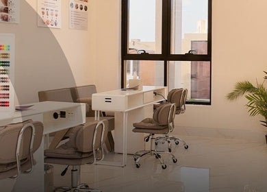 Bright interior of Fressia Beauty & Wellness Center - Al Riyadh City, stylish salon in Abu Dhabi, Abu Dhabi, AE.