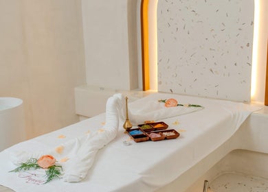 Luxury spa treatment at Freesia Beauty Center Shakhbout City, Abu Dhabi, offering rejuvenating services.
