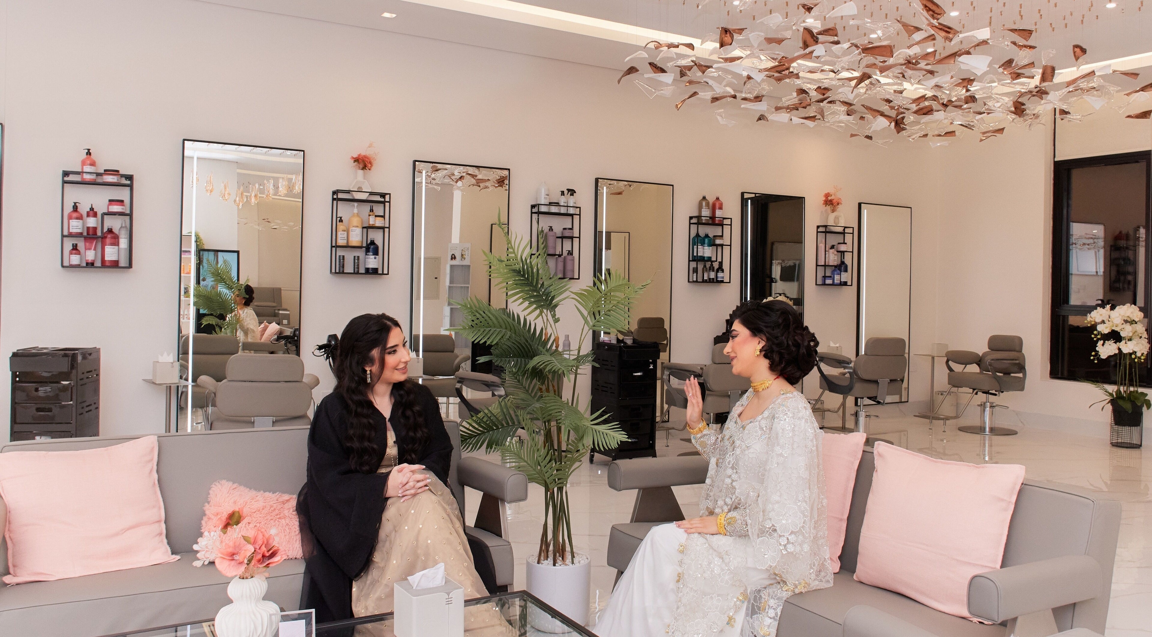 Guests enjoying Fressia Beauty & Wellness Center - Al Riyadh City, Abu Dhabi, AE in a stylish, serene setting.