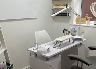 Elegant nail salon at Be Beautiful By Sam x, Wolverhampton, England, GB, featuring manicure setup.