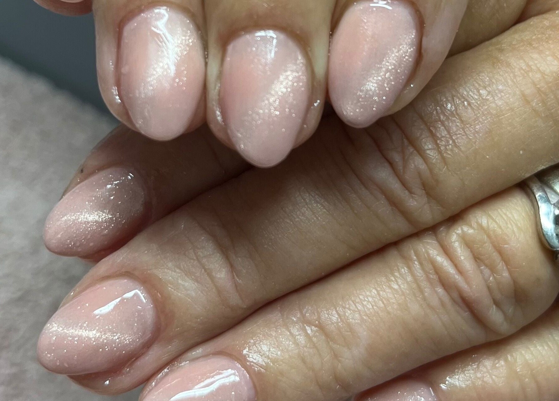 Elegant pink nails by Be Beautiful By Sam x, Wolverhampton, England, GB. Perfectly manicured hands showcased.