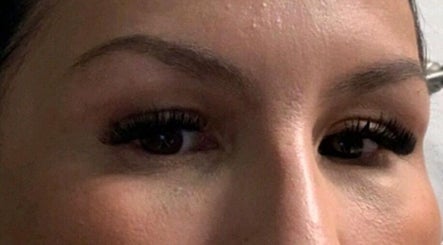 Close-up of styled eyelashes at Identity Aesthetics in Conroe, TX, showcasing elegance in Conroe, Texas, US.