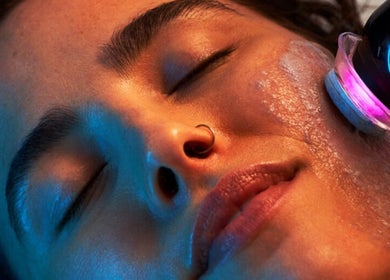 Facial treatment at FULSHEAR, TX - Identity Aesthetics in Fulshear, Texas, US during revitalizing session.