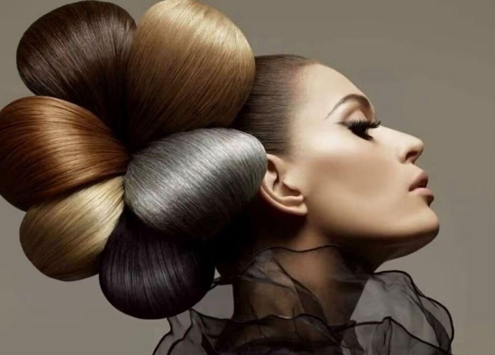 Stunning multi-color hair style at Total Eclipse Hair and Beauty in Litherland, England, GB.