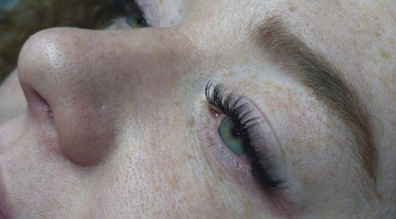Close-up of enhanced eyelashes at The Glam Factor_Beauty & Tan Can, Krugersdorp, Gauteng, ZA.