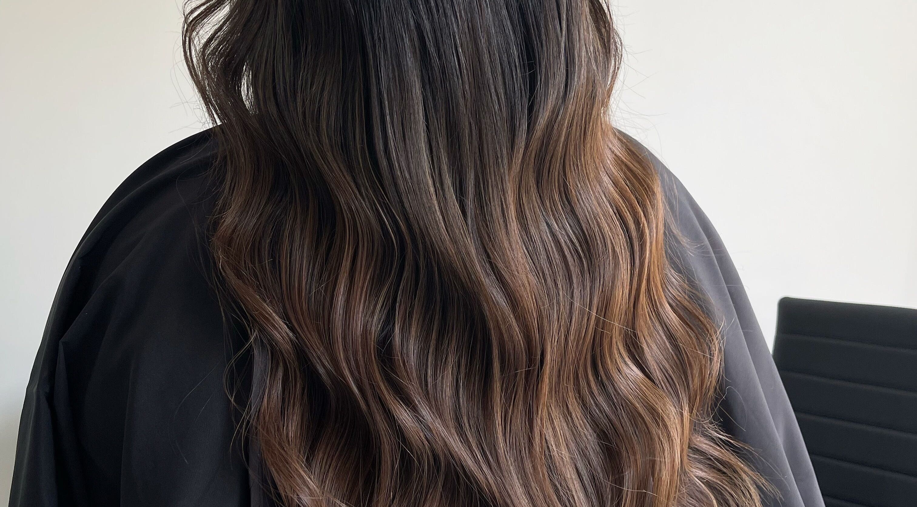 Glossy, wavy hair at Colour Haus by TJ, Wilton, New South Wales, AU.