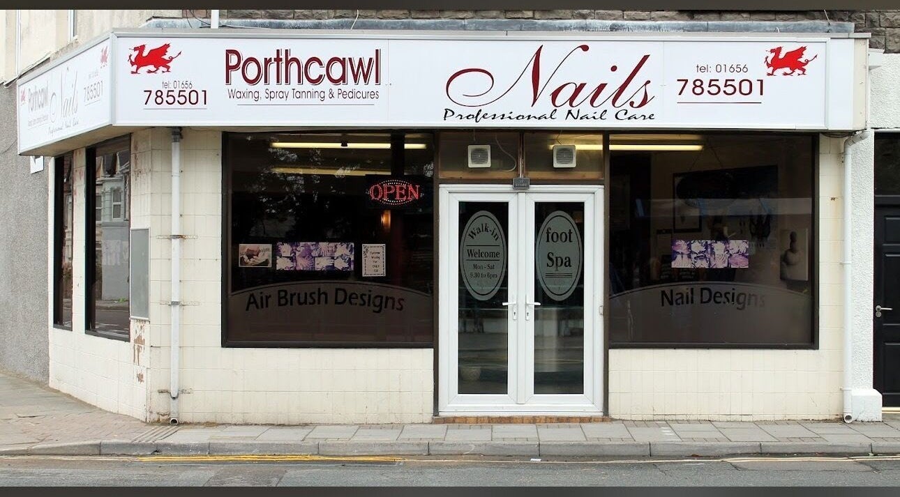 Front view of Porthcawl Nails in Porthcawl, Wales, GB, showcasing nail care and spa services.