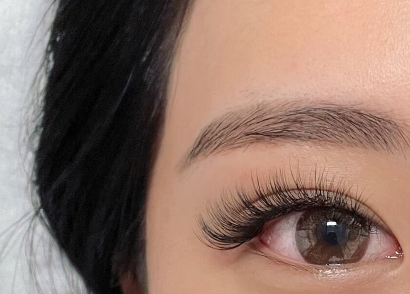 Close-up of eyelash extension from Beauty Glow Eyelash, Bentleigh East, Victoria, AU.