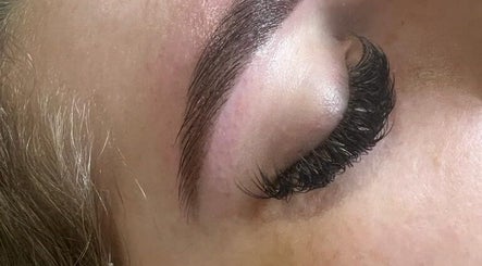 Close-up of perfectly sculpted lashes at By Olivia Jo, Ashton-under-Lyne, England, GB.