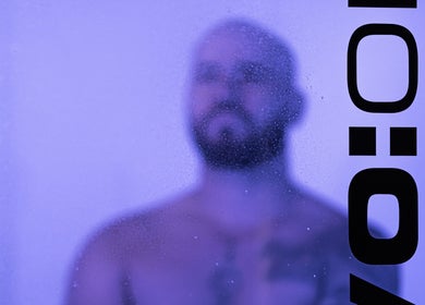 Frosted glass with a silhouette at Chill Wellness, Auckland, Auckland, NZ. Relaxing spa ambiance.