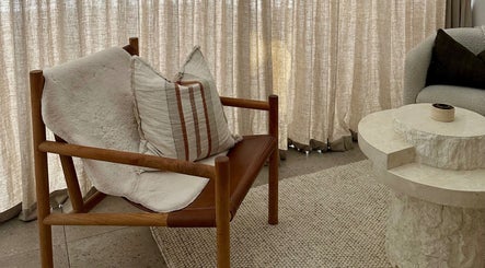 Cozy chair and table setup at Aiyana Integrated Wellness in Toowoomba City, Queensland, AU.