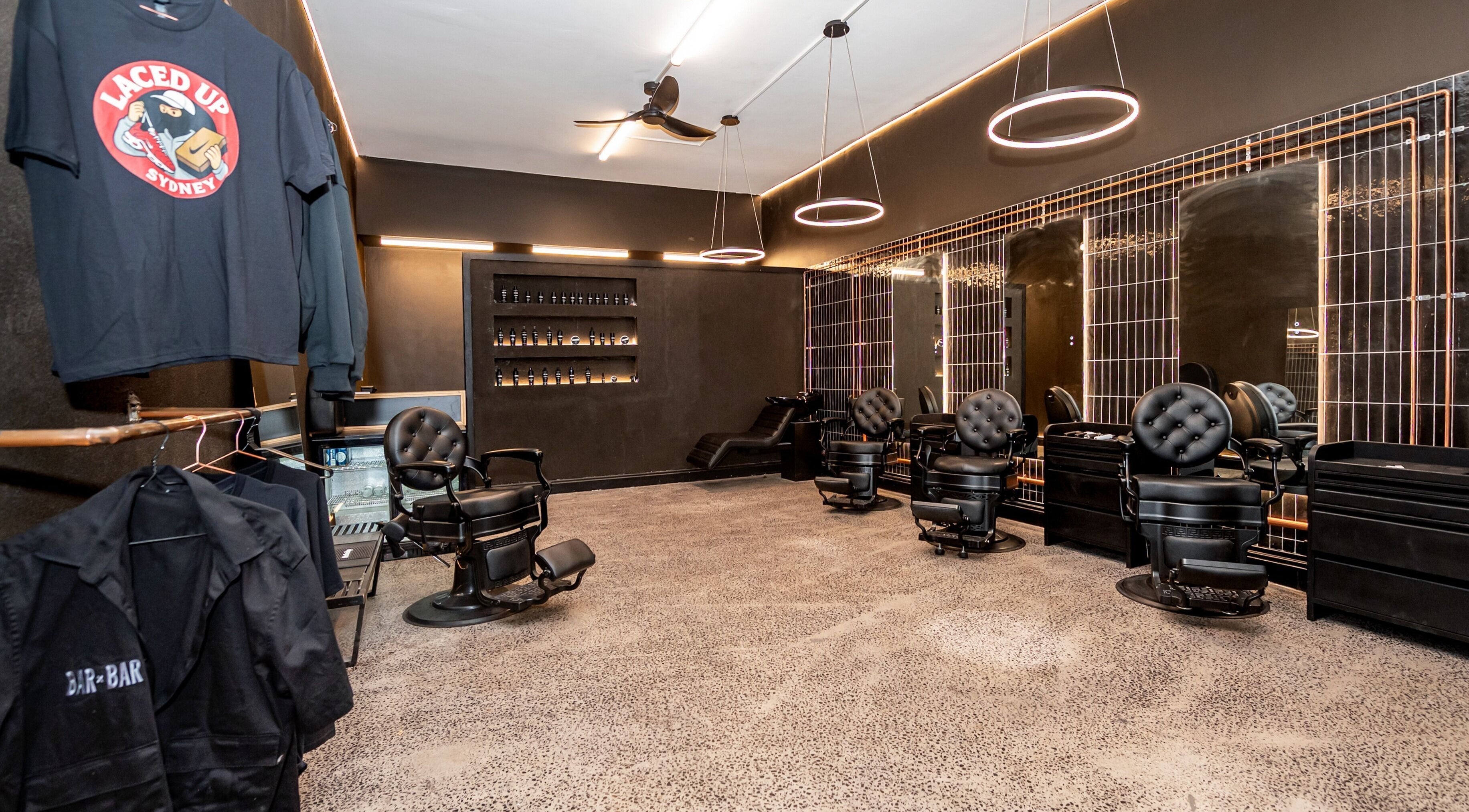 Chic interior of BAR X BAR Freshwater featuring styling chairs and modern decor in Freshwater, New South Wales, AU.