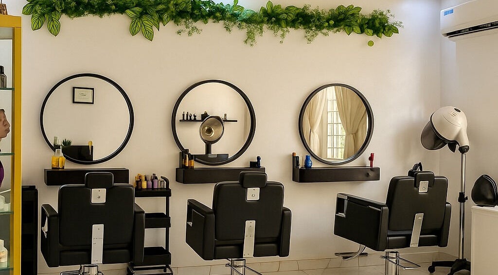 Elegant salon chairs and mirrors at Kudri Wellness Center, Abuja, Federal Capital Territory, NG.