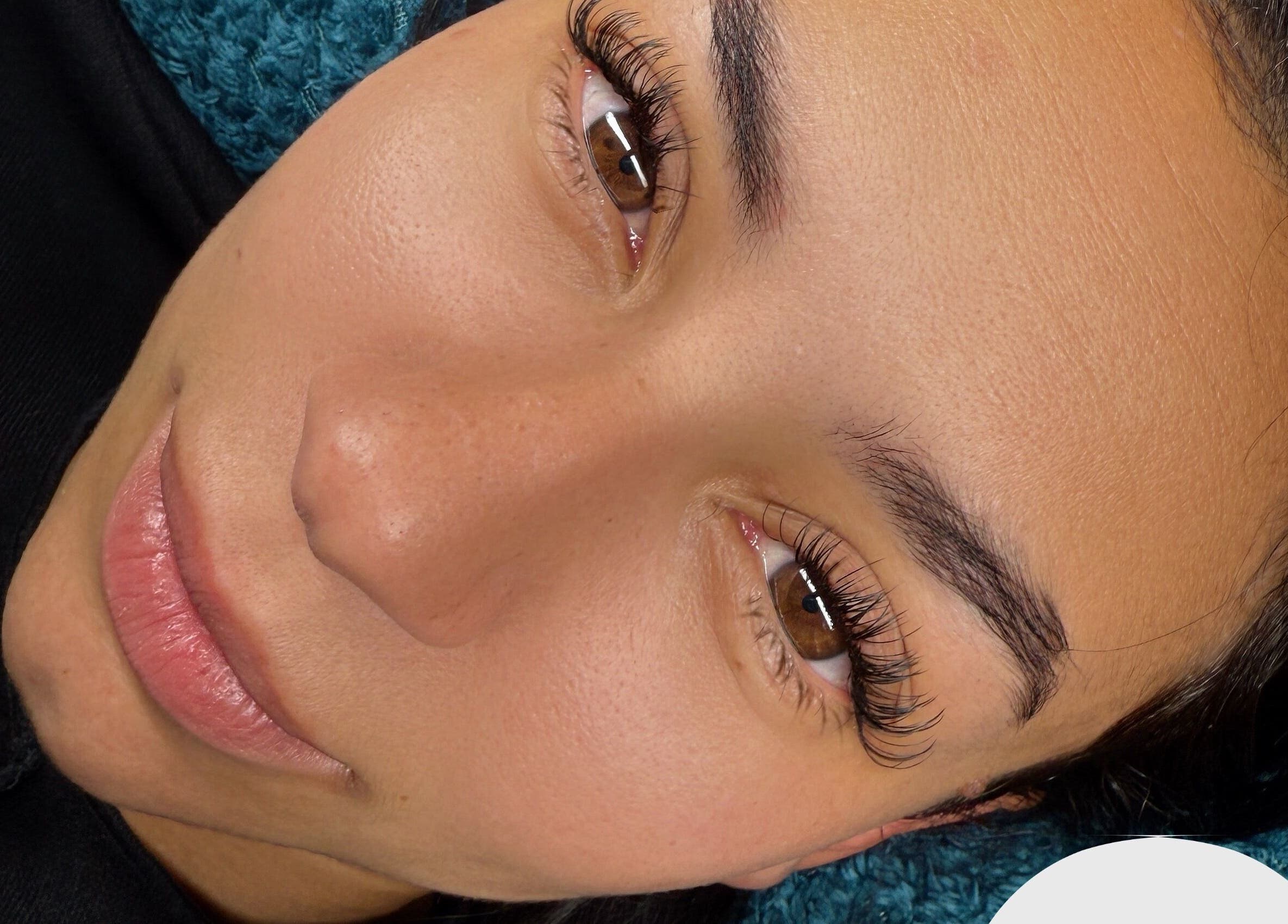 Close-up of elegant eyelash extensions at Lashes By Ashleigh, Dartford, England, GB.