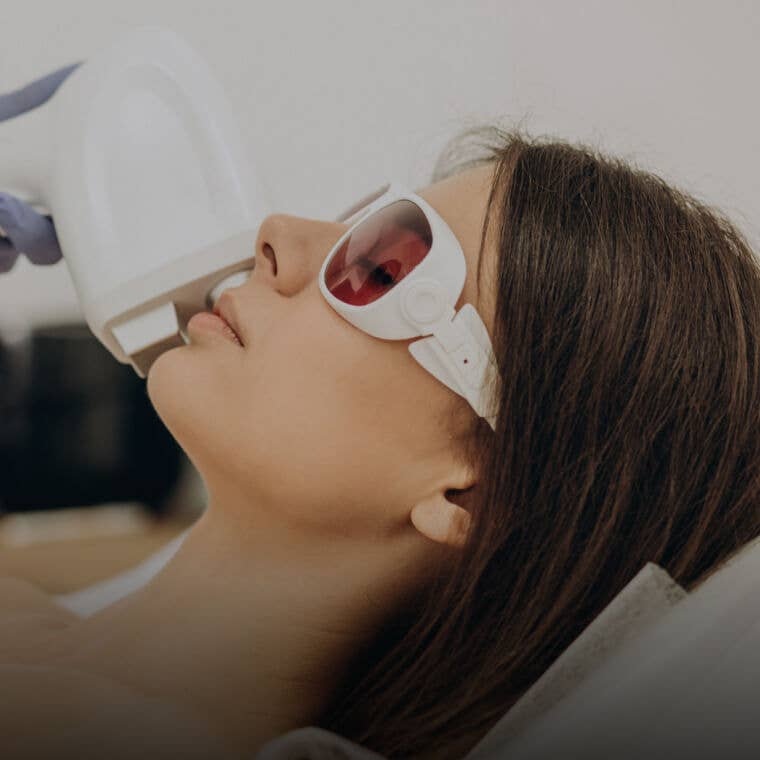 Aesthetician performing a facial treatment in a modern med spa, illustrating medical spa services on Fresha.