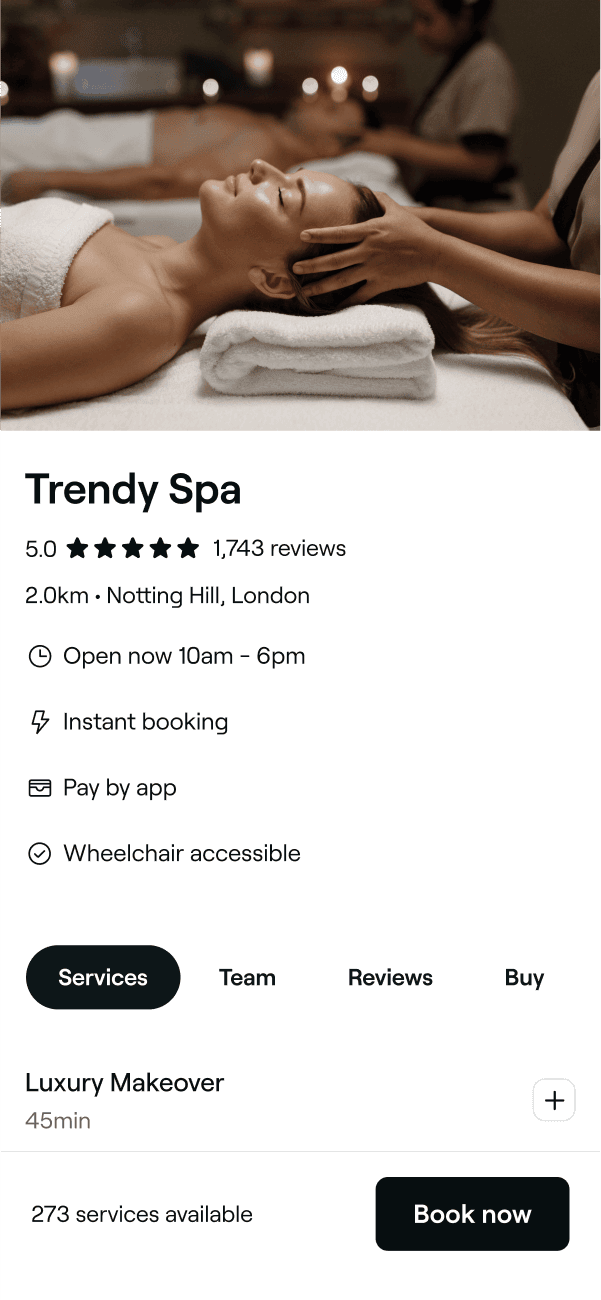 Industry Spa Marketplace Fresha